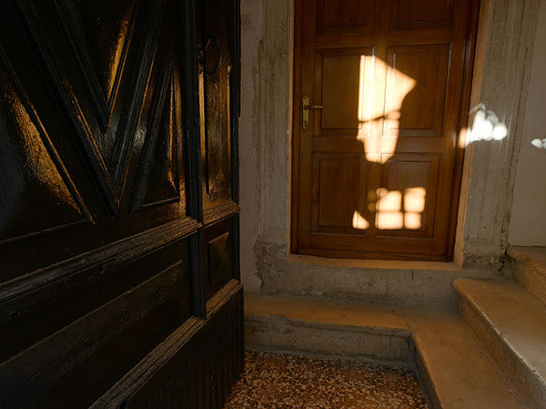 Light in doorway