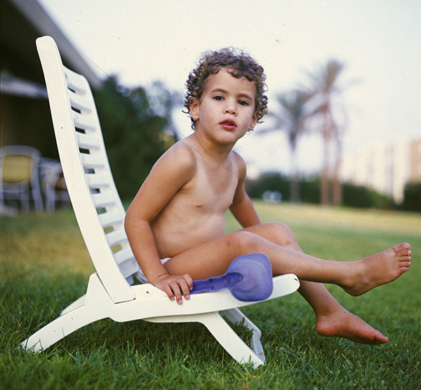 tahel in chair