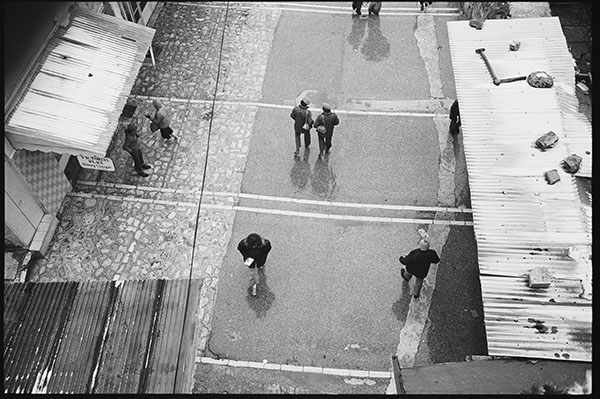 Rainy day in the Old City - Jerusalem, 1976