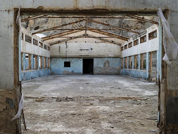 Hall at the old Dead Sea Works, 2005