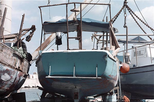 Boats at Jaffa port